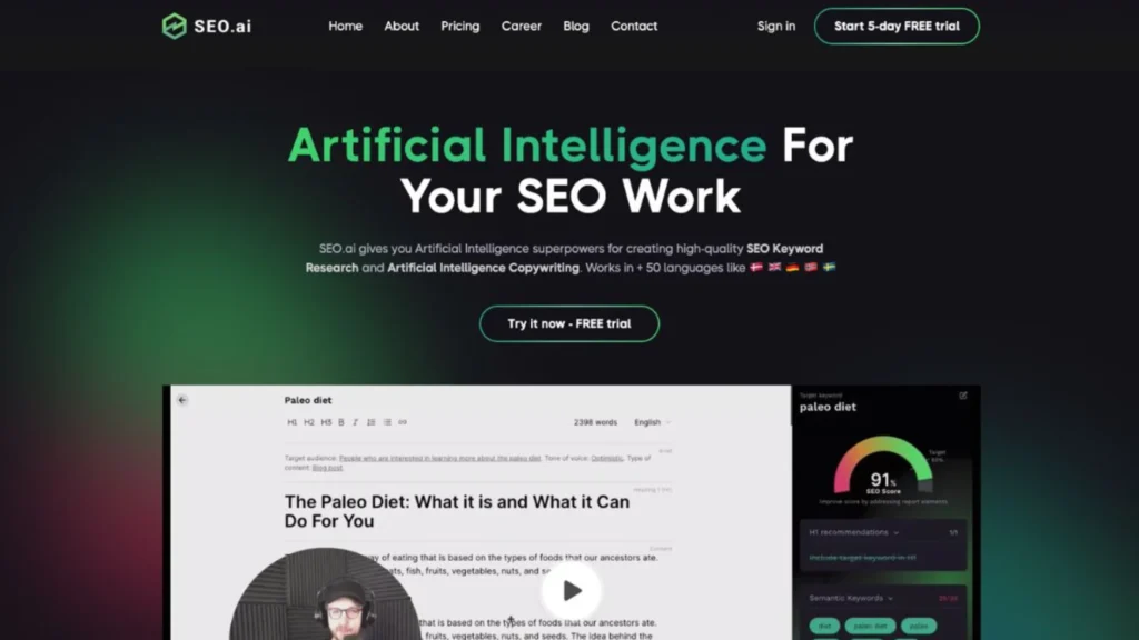 how to use ai for seo gravitate